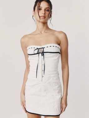 with jean chloe corset dress pin me With Jean - Chloe Corset Dress in Pin Me